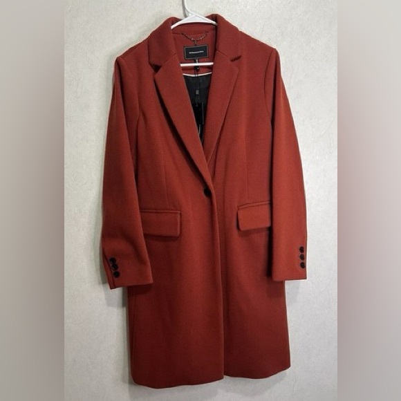 NWOT BCBGMAXAZRIA Rust Coat - Picture 1 of 7